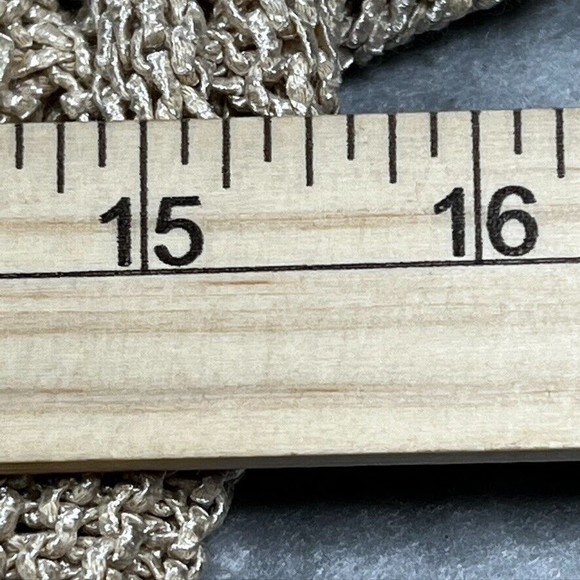 Loft Crochet Knit Tan Cardigan Sweater Open Front Tunic Length Women’s Size: M - Picture 7 of 10